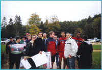Rencontre avec les joueurs du club de football du CS Sedan Ardennes, ici, Didier NEUMANN, Mansour BOUTABOUT et Cdric SABIN